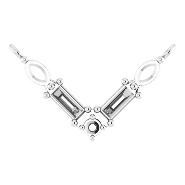 Petite V Necklace or Center