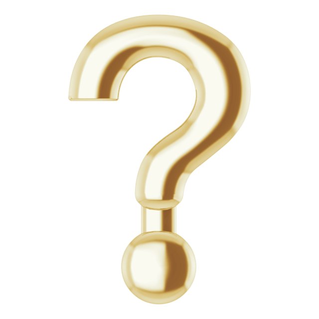 Question Mark Symbol Trim