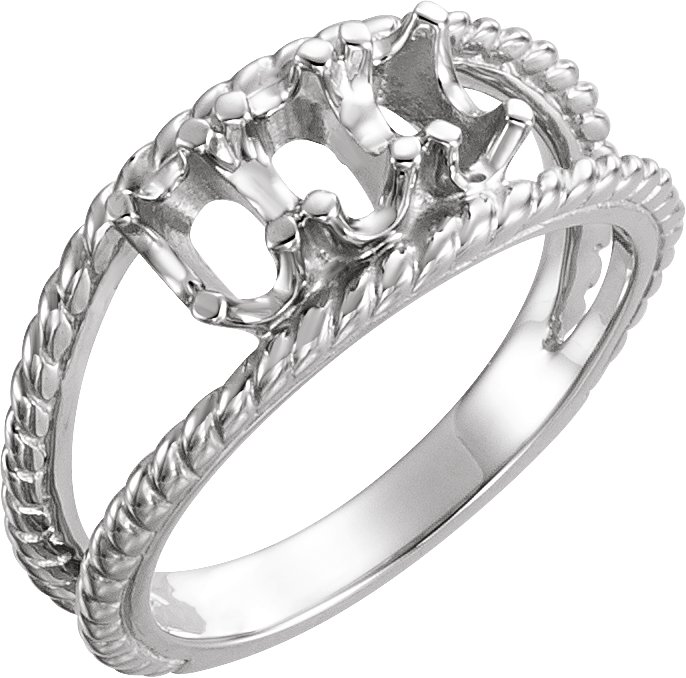Family Negative Space Ring