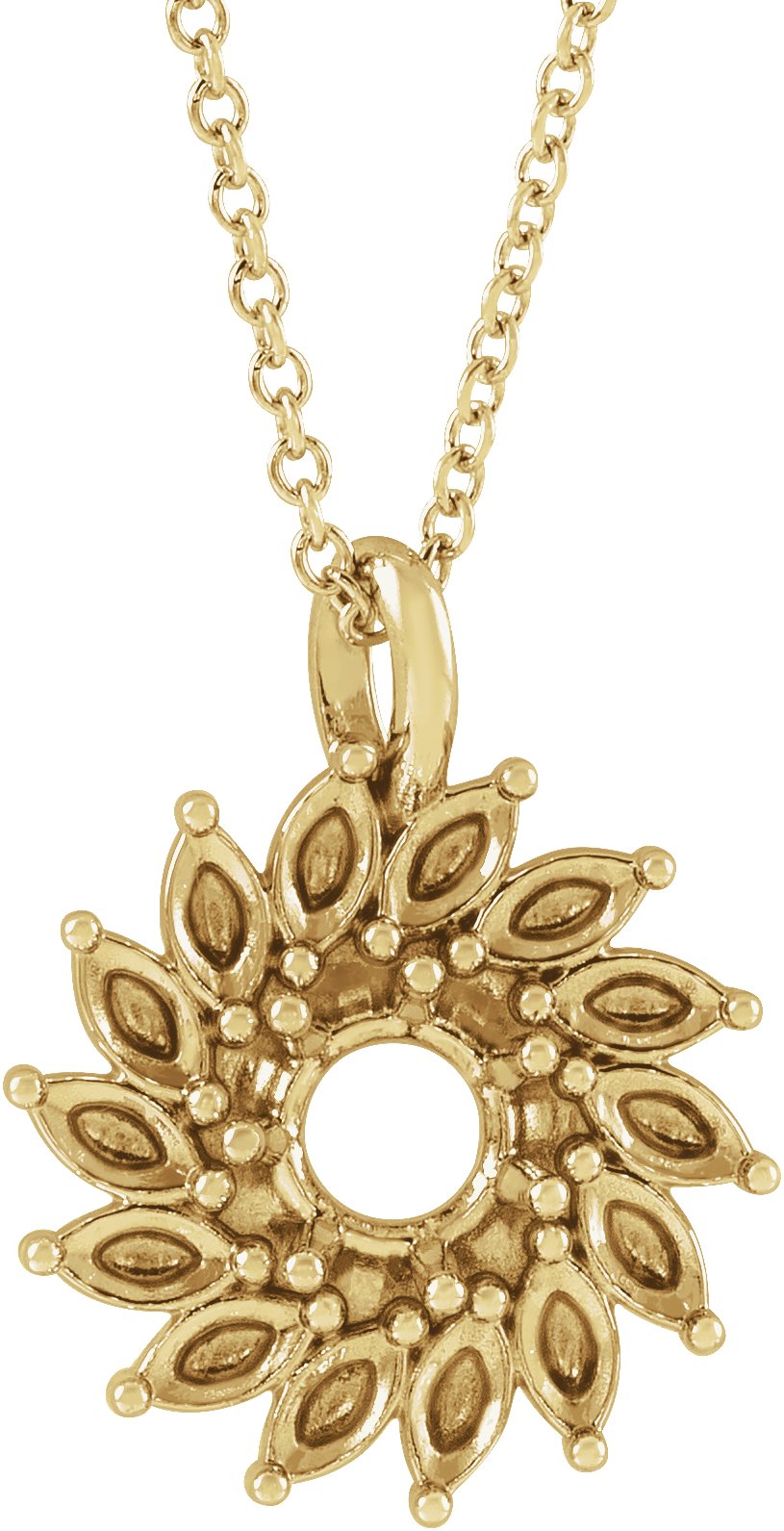 Halo-Style Necklace or Pendant