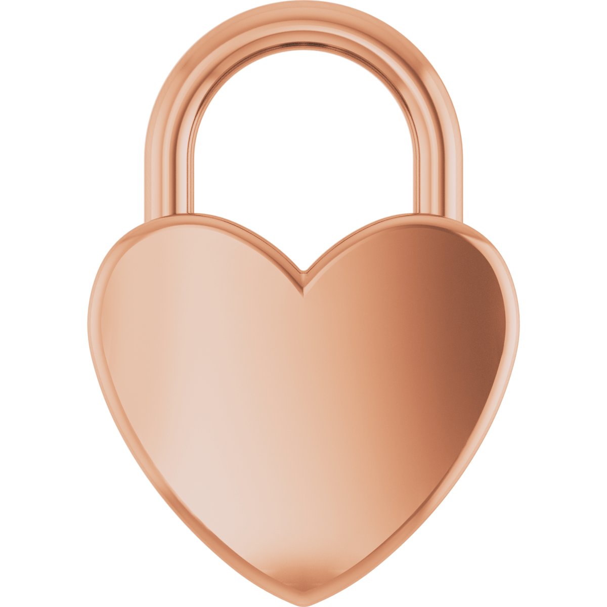 Engravable Heart Lock Necklace or Pendant