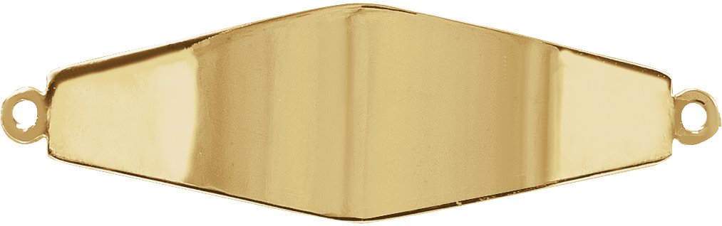 Engravable Curved Bracelet Center