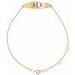 14K Yellow Engravable Curved Bar 6-7