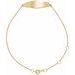 14K Yellow Engravable Curved Bar 6 1/2-7 1/2