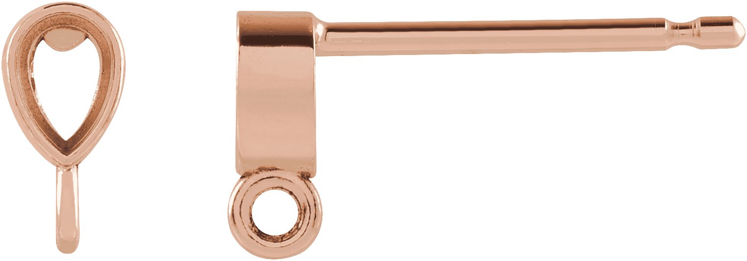 Bezel-Set Earring Top