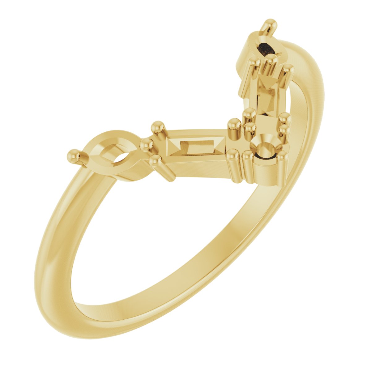 Accented V Ring
