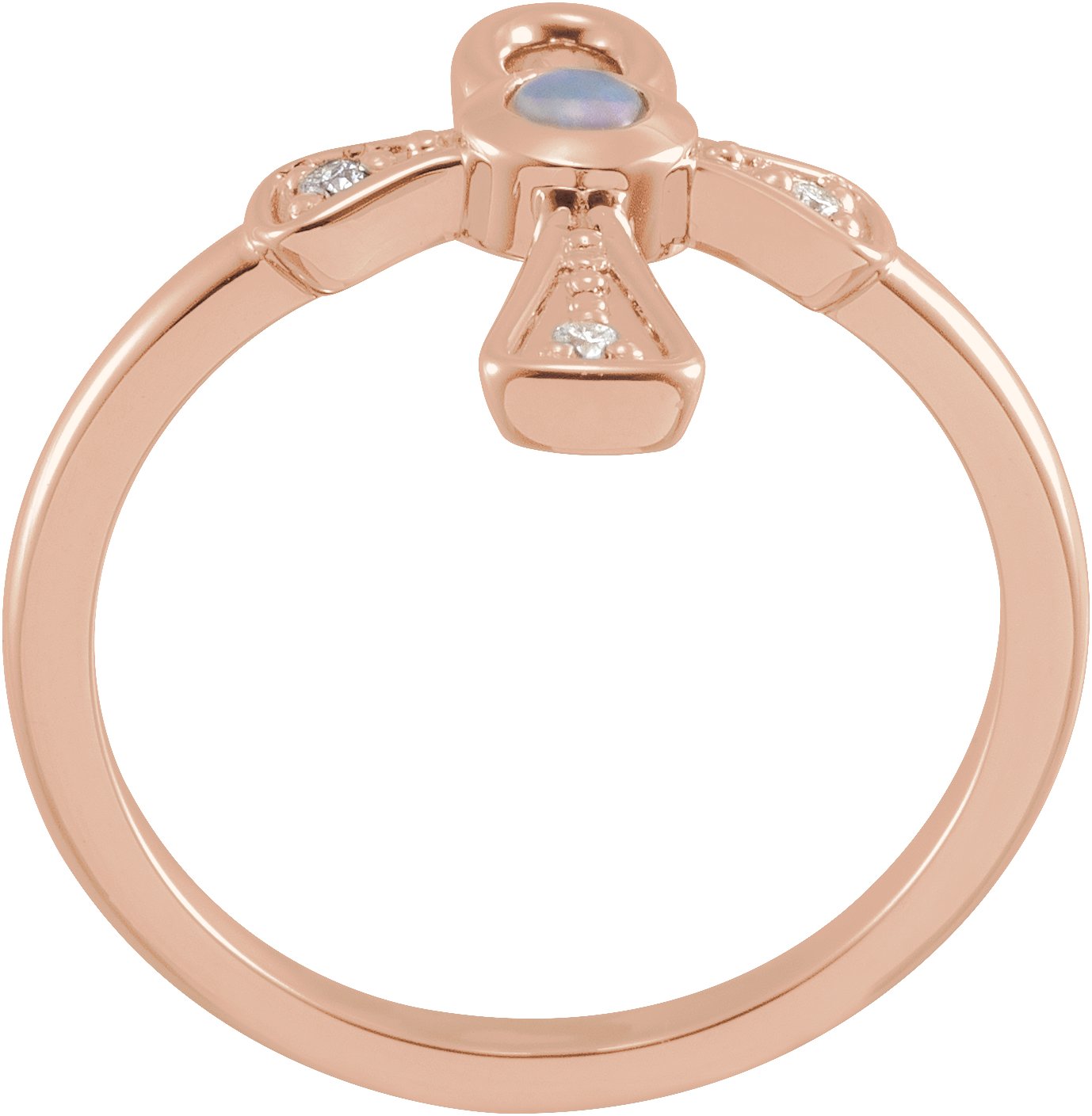 Alternative view of Ankh Cross Ring