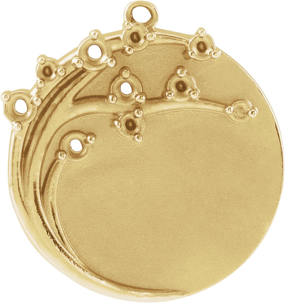 Engravable Accented Dangle