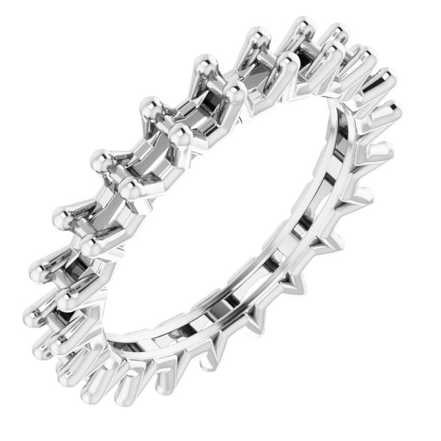 Shared-Prong Eternity Band