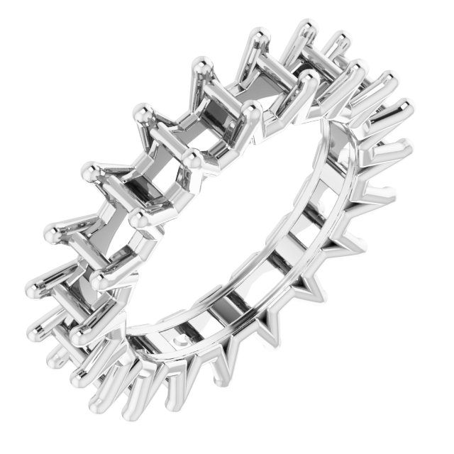 Shared-Prong Eternity Band