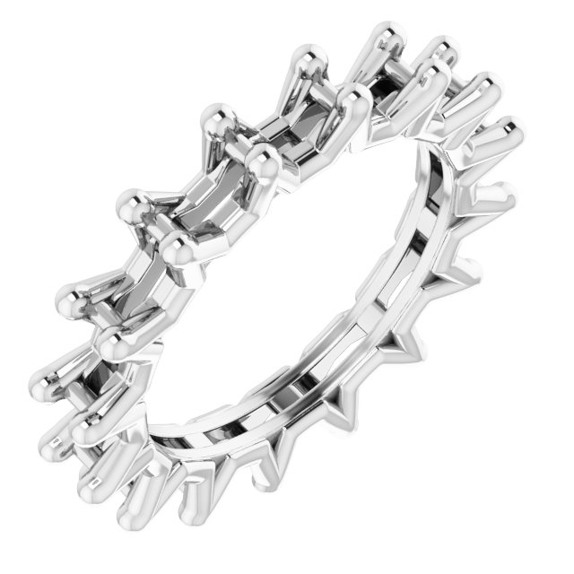 Shared-Prong Eternity Band