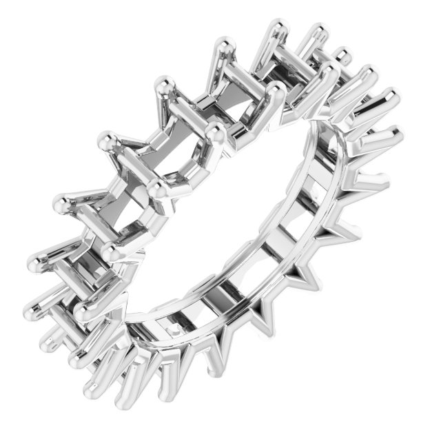 Shared-Prong Eternity Band
