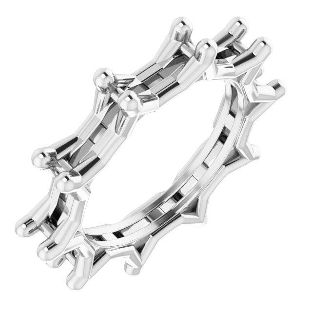 Shared-Prong Eternity Band