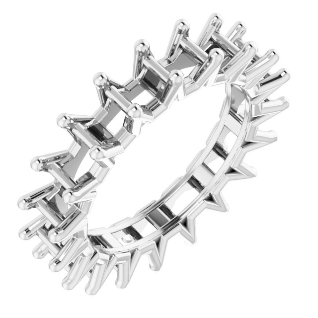 Shared-Prong Eternity Band