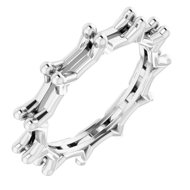 Shared-Prong Eternity Band