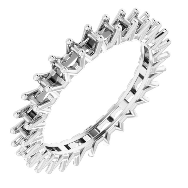 Shared-Prong Eternity Band