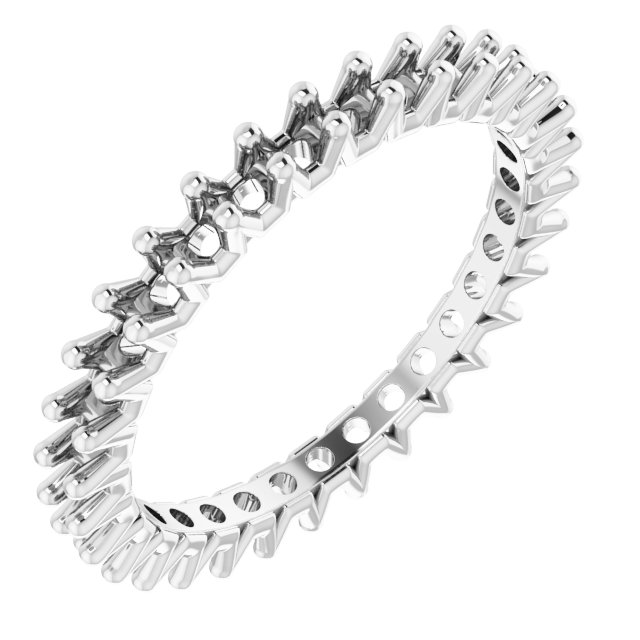 Shared-Prong Eternity Band