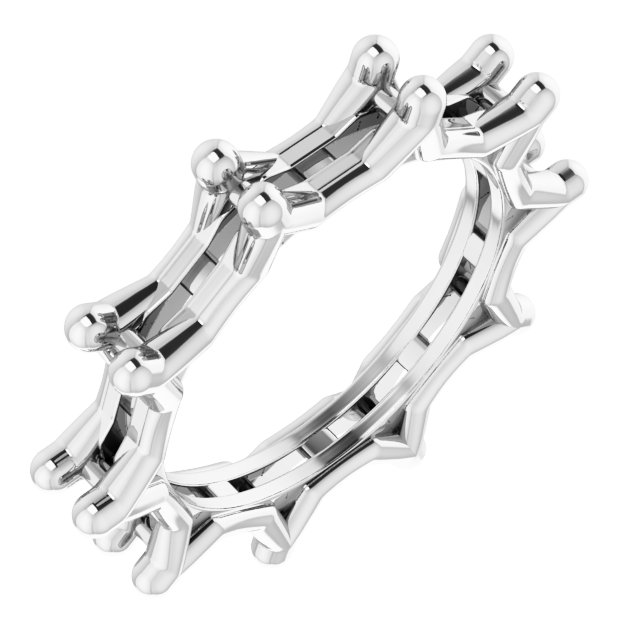 Shared-Prong Eternity Band