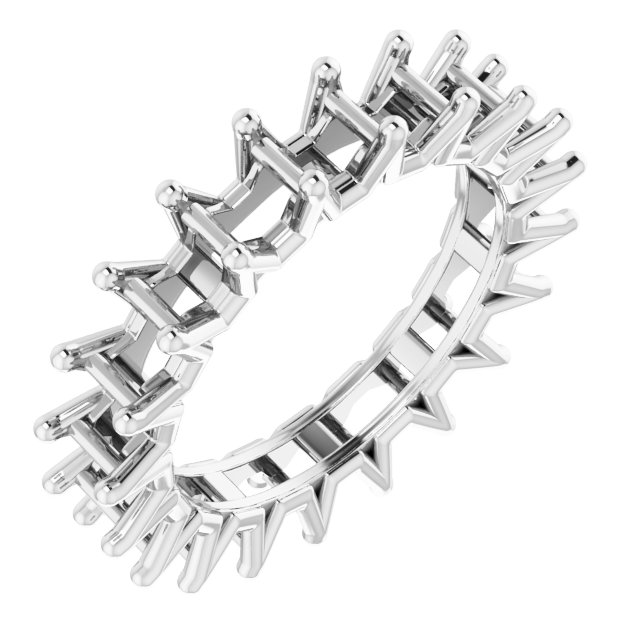 Shared-Prong Eternity Band