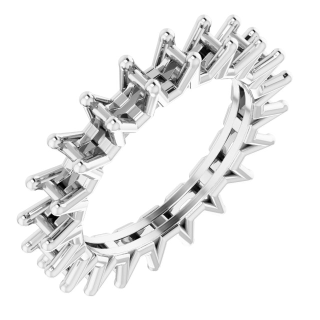 Shared-Prong Eternity Band