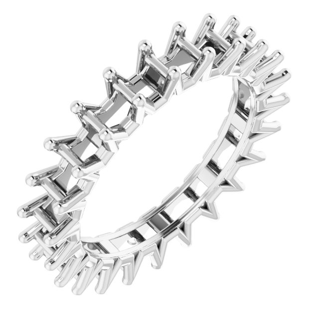 Shared-Prong Eternity Band