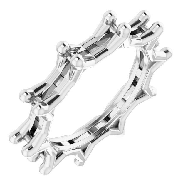 Shared-Prong Eternity Band
