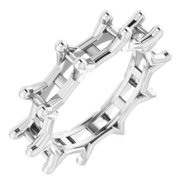 Shared-Prong Eternity Band