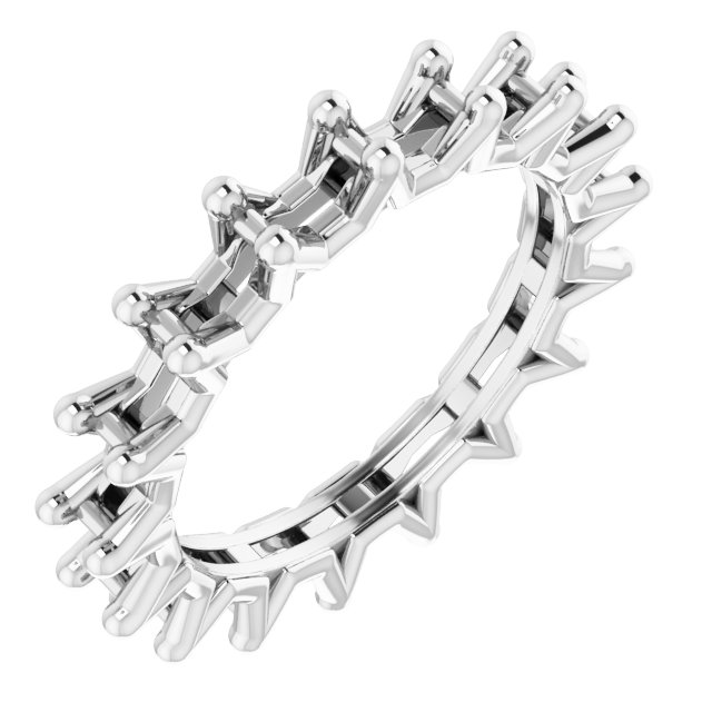 Shared-Prong Eternity Band