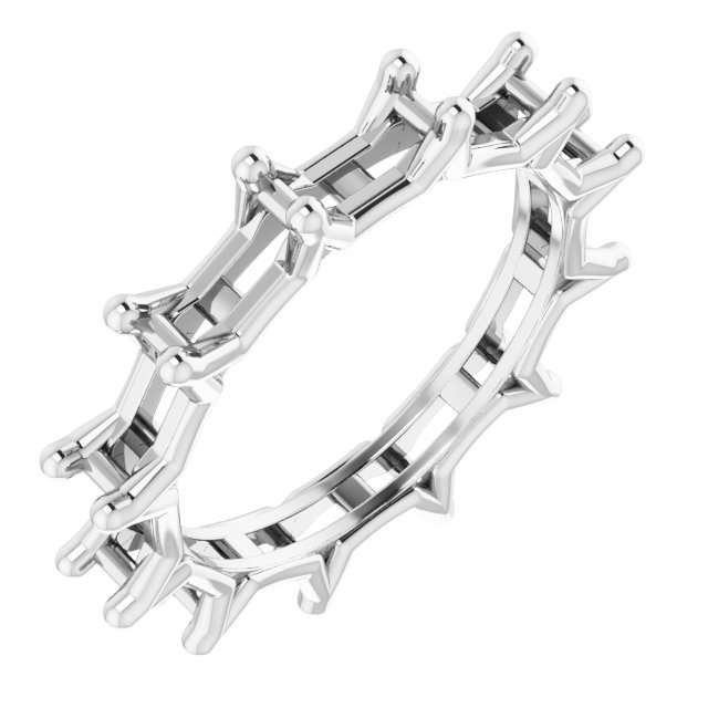 Shared-Prong Eternity Band