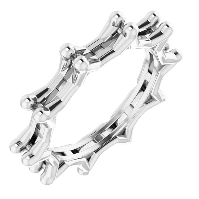 Shared-Prong Eternity Band