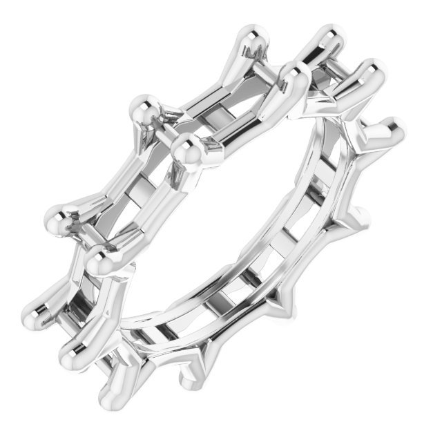 Shared-Prong Eternity Band