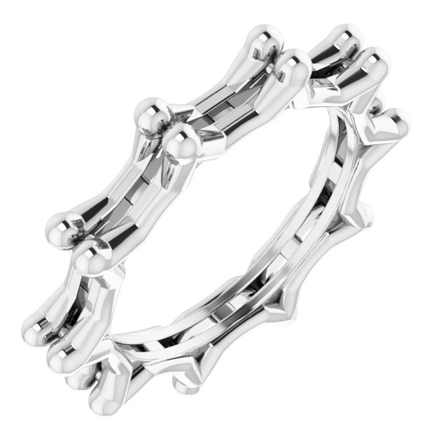 Shared-Prong Eternity Band