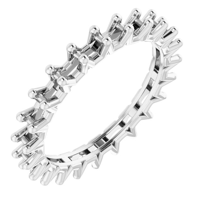 Shared-Prong Eternity Band