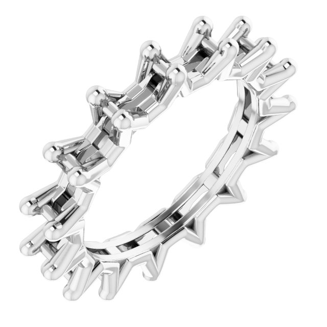 Shared-Prong Eternity Band