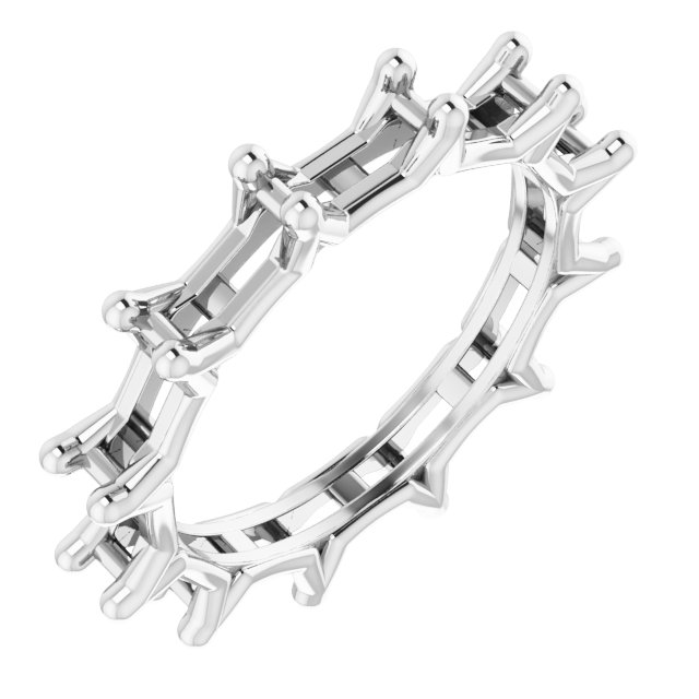 Shared-Prong Eternity Band