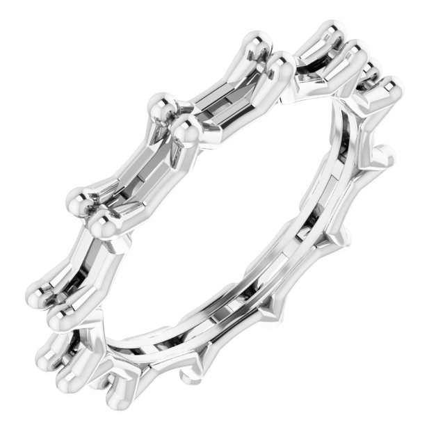 Shared-Prong Eternity Band