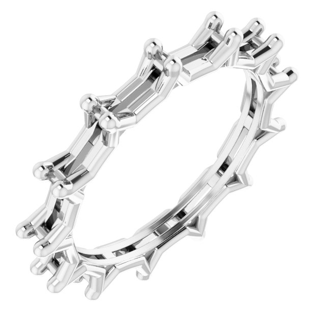 Shared-Prong Eternity Band