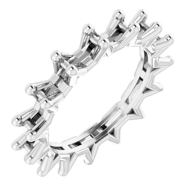 Shared-Prong Eternity Band