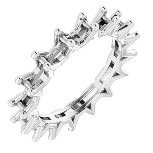 Shared-Prong Eternity Band