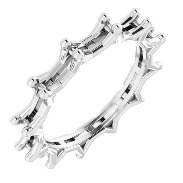 Shared-Prong Eternity Band