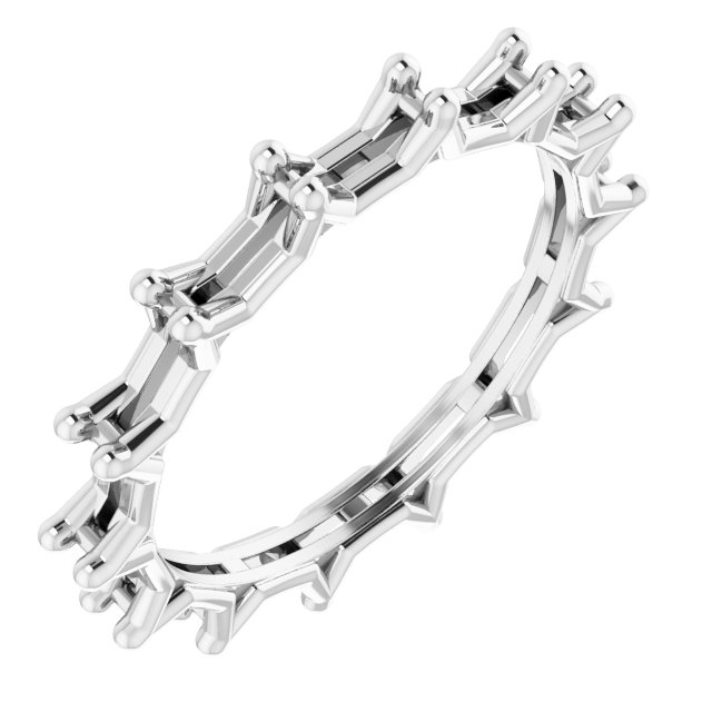 Shared-Prong Eternity Band