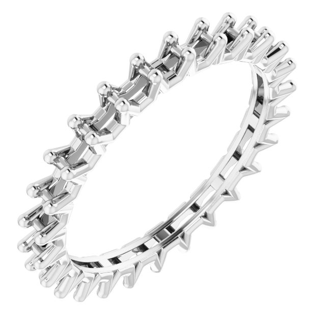 Shared-Prong Eternity Band