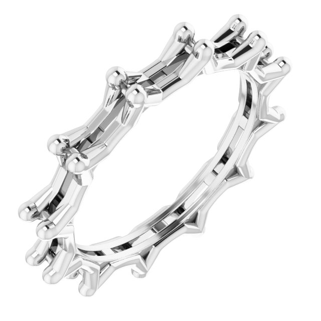 Shared-Prong Eternity Band