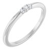 14K White .03 CTW Diamond Stackable Ring Ref 17697064