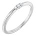 14K White .03 CTW Diamond Stackable Ring 