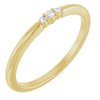 14K Yellow .03 CTW Diamond Stackable Ring Ref 17697072