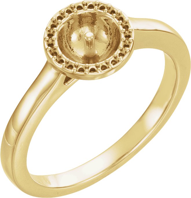 Halo-Style Pearl Ring