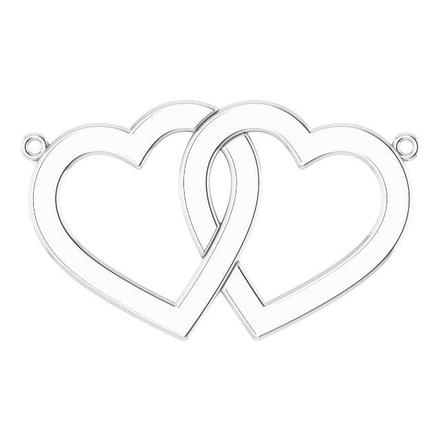 Engravable Family Interlocking Heart Necklace