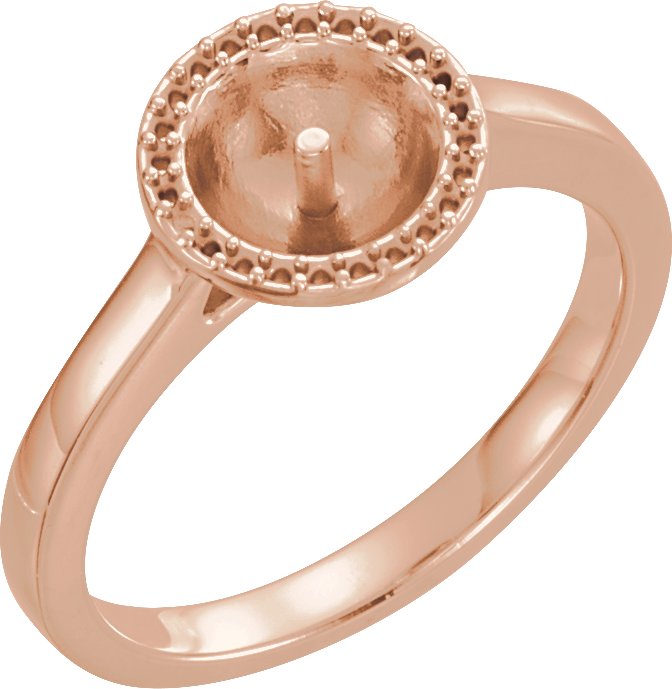 Halo-Style Pearl Ring