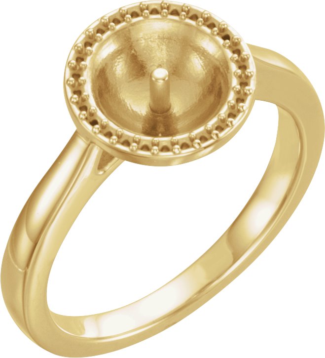 Halo-Style Pearl Ring